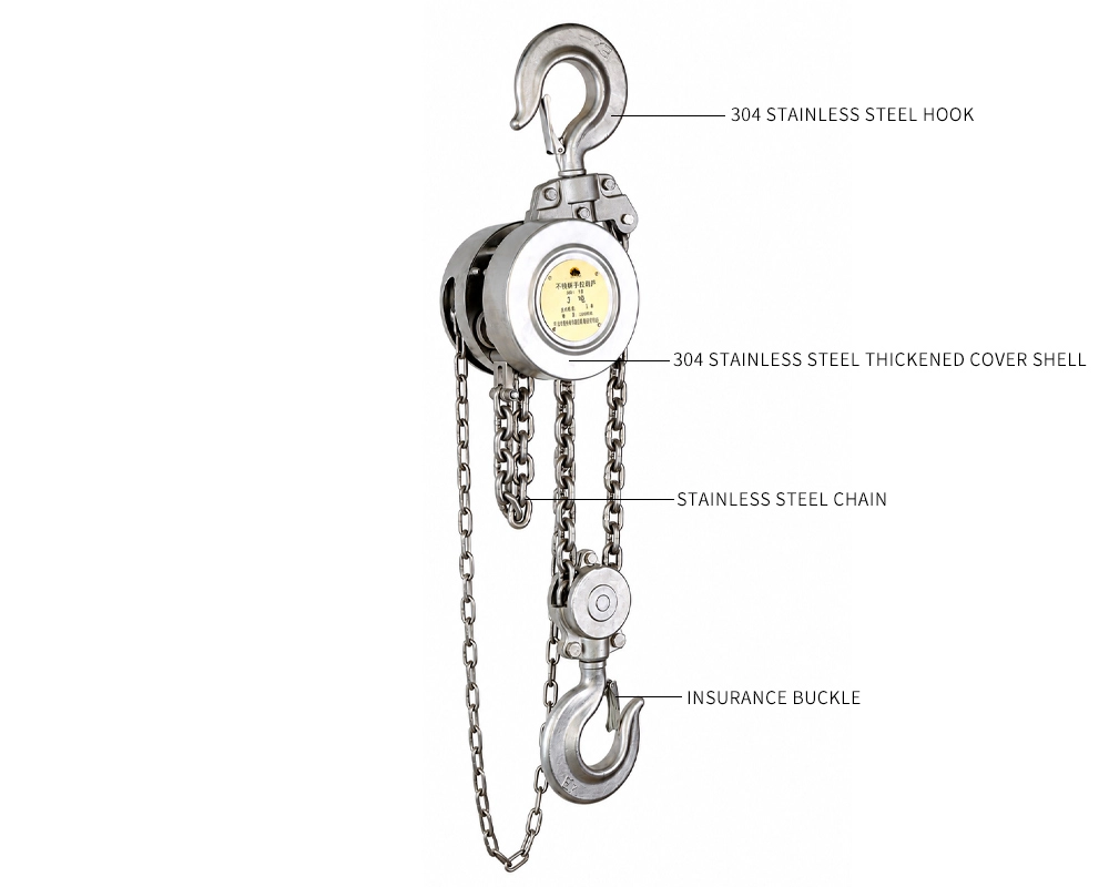 Stainless Steel Manual Chain Hoist