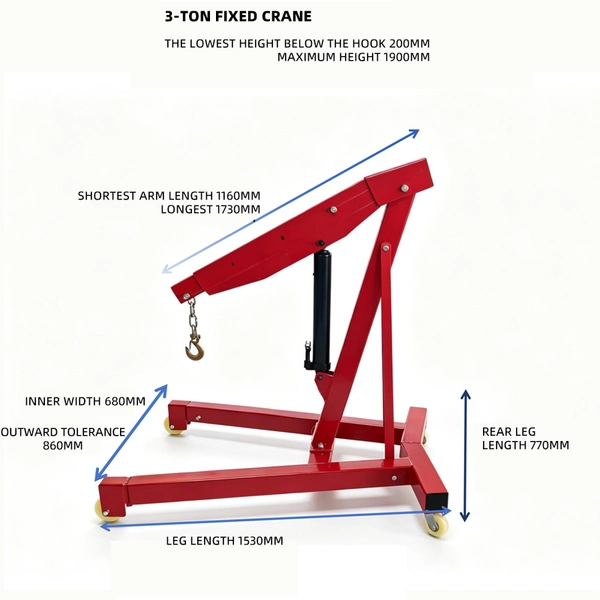 Folding Hydraulic Engine Crane