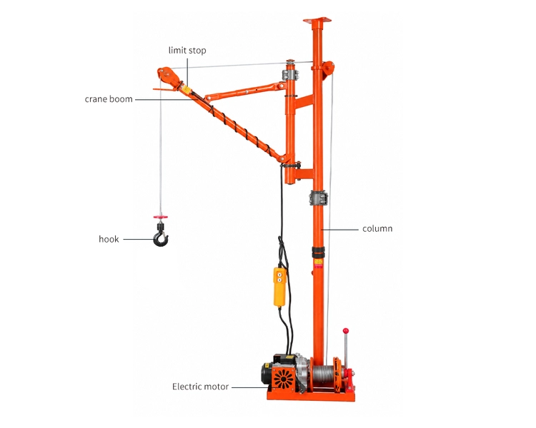 Indoor Folding Jib Crane